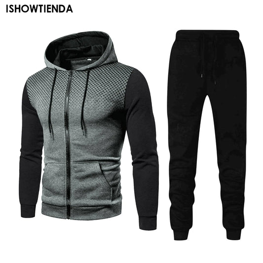 2023 Men's Sets Hoodies+pants Autumn And Winter Sport Suits Casual Sweatshirts Tracksuit Sportswear Sports Casual Fitness Suit
